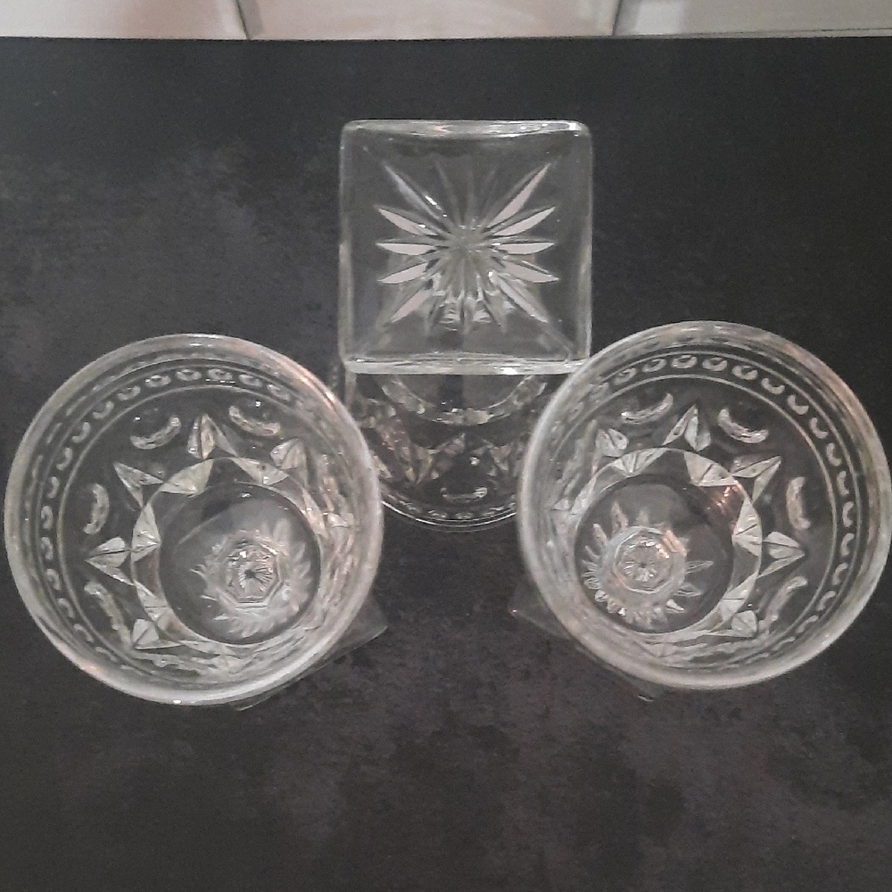 Vintage Indian Colony Park Lane Cordial Glasses. 3 Pc Set - Picture 4 of 4